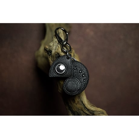 Leather Key Holder ( Small ) / Reon Icon Design ( Monkey Flip Model )
