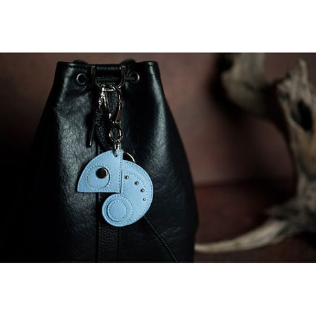 Leather Key Holder ( Small ) / Reon Icon Design ( Campanule )
