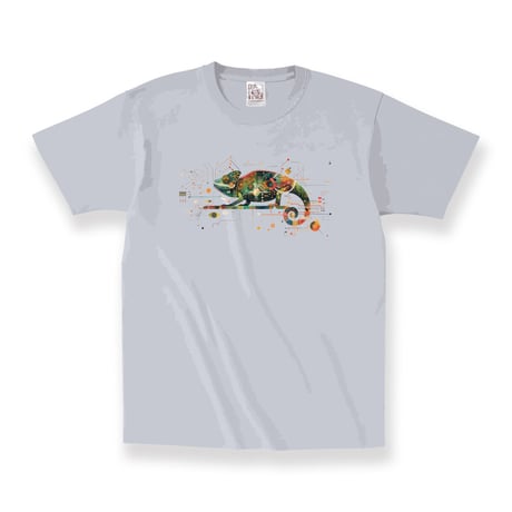 Open-end Max Weight T-shirt / Chameleon Design 045