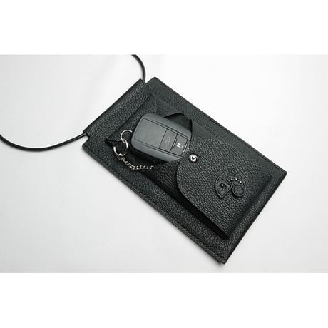 Leather Hanging Smartphone Wallet Pouch / Reon Icon Design ( 88 Colors )