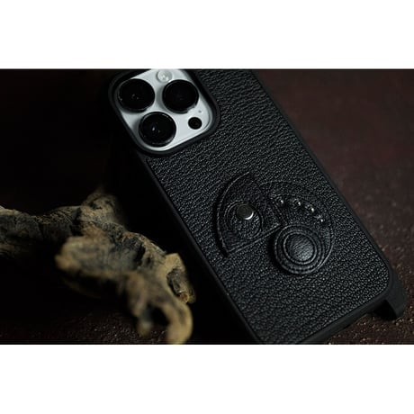 Leather Work Shoulder Hook iPhone Case / Reon Icon Design ( 88 Colors )