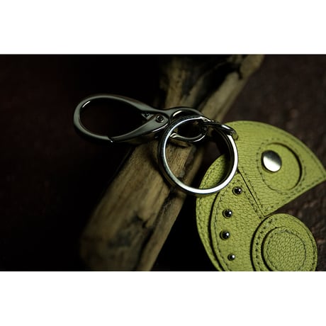 Leather Key Holder ( Small ) / Reon Icon Design ( Mimosa )