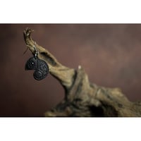 Leather Pierced Earrings / Reon Icon Design ( 88 Colors )