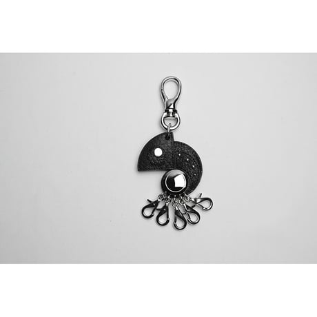 Leather Rotary 5 Pieces Key Holder / Reon Icon Design ( 88 Colors )