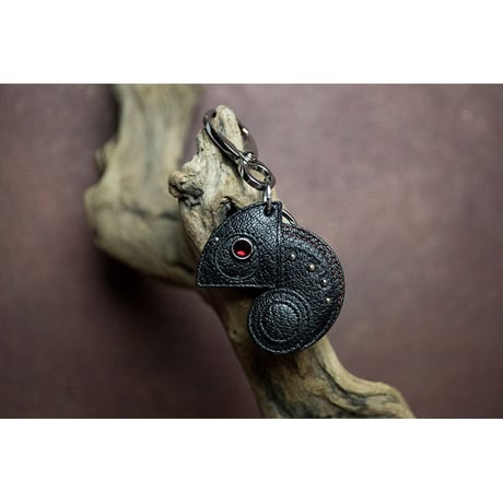 Leather Key Holder ( Small ) / Reon Icon Design ( NIGHTMARE・柩 Model )