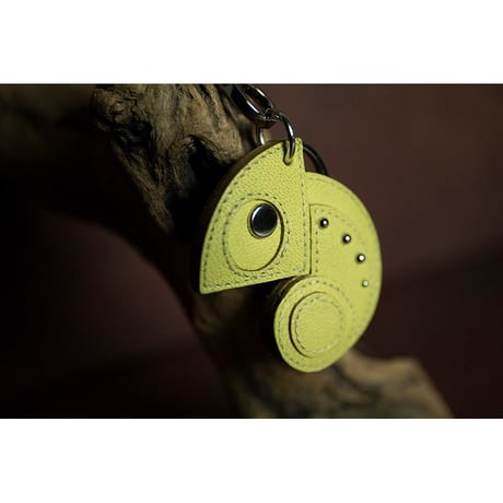 Leather Key Holder ( Small ) / Reon Icon Design ( Mimosa )