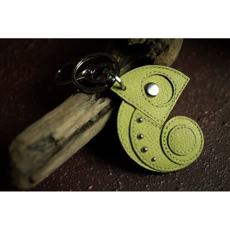Leather Key Holder ( Small ) / Reon Icon Design ( Mimosa )