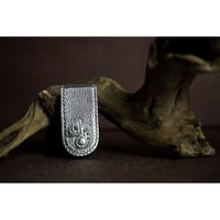 Leather Money Clip / Reon Icon Design ( 88 Colors )