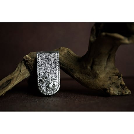 Leather Money Clip / Reon Icon Design ( 88 Colors )