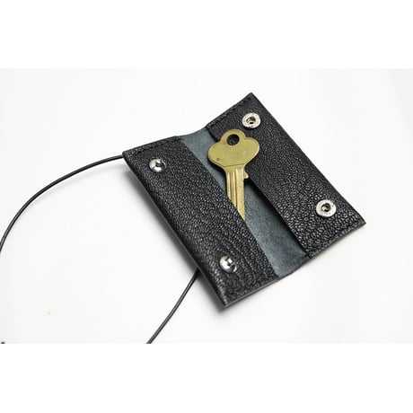 Leather Nano Wallet ( Necklace Type ) / Reon Icon Design ( 88 Colors )