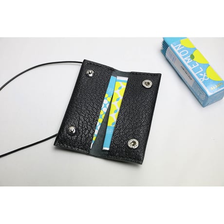Leather Nano Wallet ( Necklace Type ) / Reon Icon Design ( 88 Colors )
