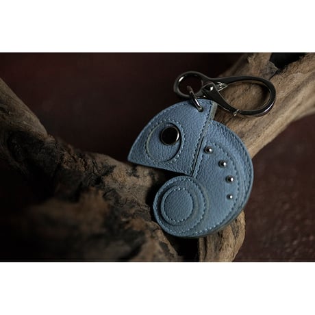 Leather Key Holder ( Small ) / Reon Icon Design ( Campanule )