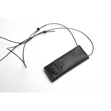 Leather Nano Wallet ( Necklace Type ) / Reon Icon Design ( 88 Colors )
