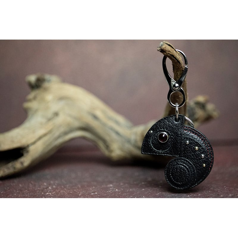 Leather Key Holder ( Small ) / Reon Icon Design