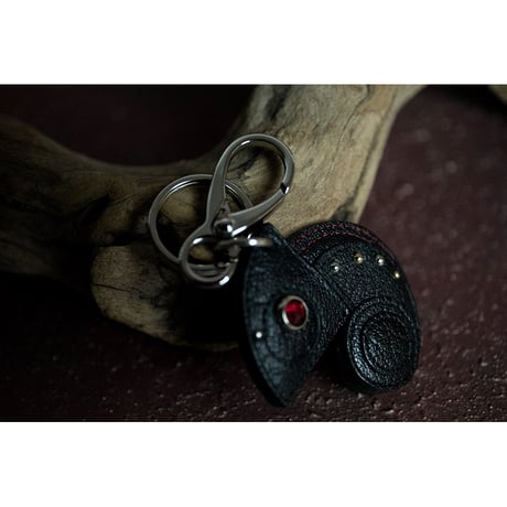 Leather Key Holder ( Small ) / Reon Icon Design ( NIGHTMARE・柩 Model )