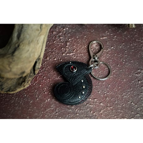 Leather Key Holder ( Small ) / Reon Icon Design ( NIGHTMARE・柩 Model )