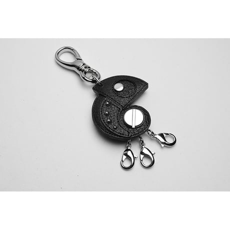 Leather Rotary 3 Pieces Key Holder / Reon Icon Design ( 88 Colors )