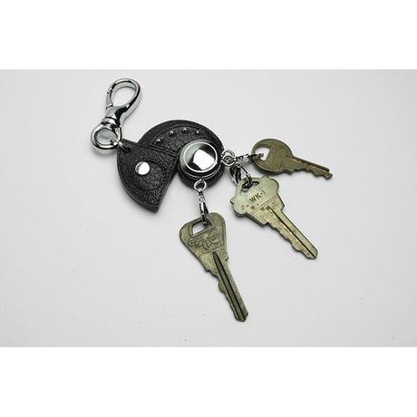 Leather Rotary 3 Pieces Key Holder / Reon Icon Design ( 88 Colors )