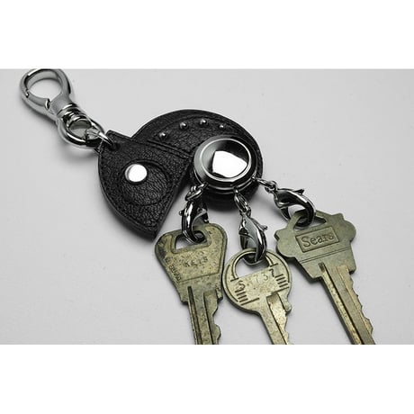 Leather Rotary 3 Pieces Key Holder / Reon Icon Design ( 88 Colors )