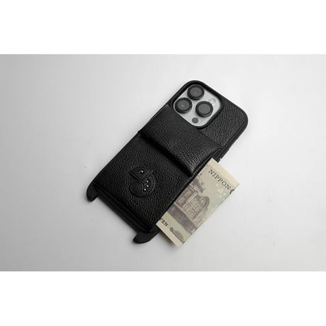 Leather Wallet function Shoulder Hook iPhone Case / Reon Icon Design ( 88 Colors )
