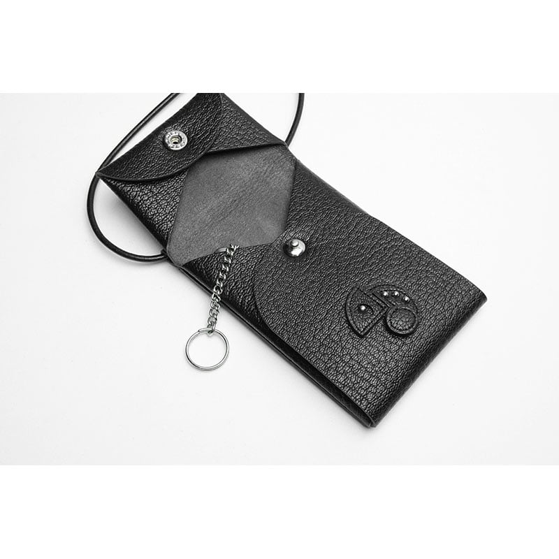 Leather Hang Neck Minimal Wallet / Reon Icon De