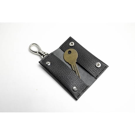 Leather Nano Wallet ( Key Holder Type ) / Reon Icon Design ( 88 Colors )