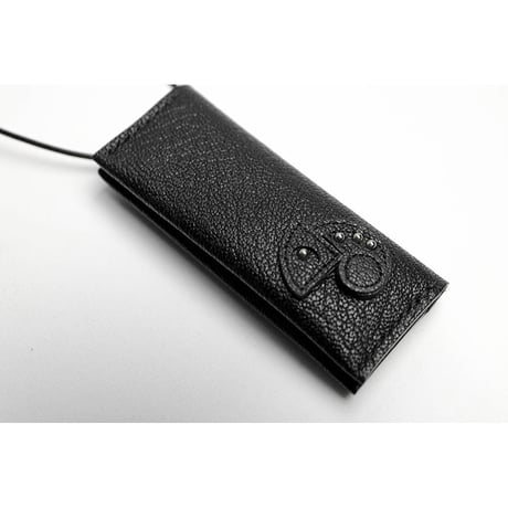 Leather Nano Wallet ( Necklace Type ) / Reon Icon Design ( 88 Colors )