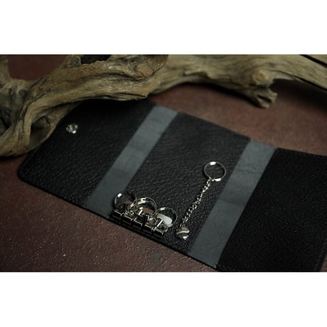 Leather 4+1 Key Case / Reon Icon Design ( 88 Colors )