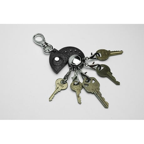 Leather Rotary 5 Pieces Key Holder / Reon Icon Design ( 88 Colors )