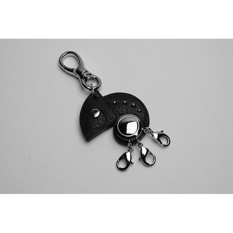 Leather Rotary 3 Pieces Key Holder / Reon Icon Design ( 88 Colors )