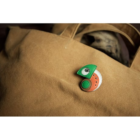 Leather Brooch ( Tiny ) / Reon Icon Design ( Combination Color )