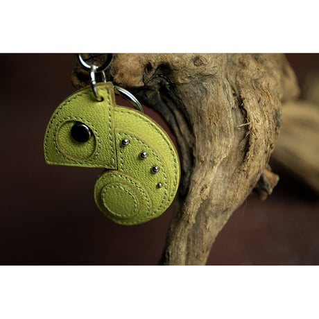 Leather Key Holder ( Small ) / Reon Icon Design ( Mimosa )