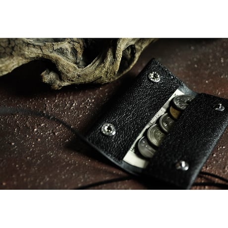 Leather Nano Wallet ( Necklace Type ) / Reon Icon Design ( 88 Colors )