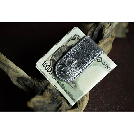 Leather Money Clip / Reon Icon Design ( 88 Colors )