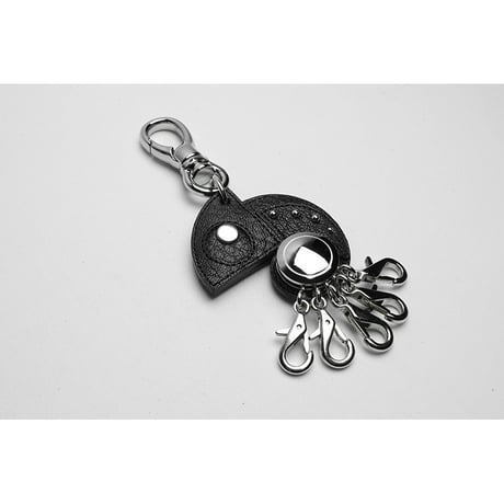 Leather Rotary 5 Pieces Key Holder / Reon Icon Design ( 88 Colors )