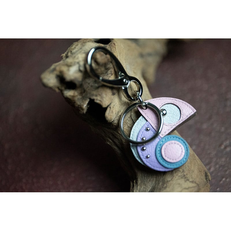 Leather Key Holder ( 2Small ) / Reon Icon Desig