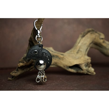 Leather Rotary 3 Pieces Key Holder / Reon Icon Design ( 88 Colors )
