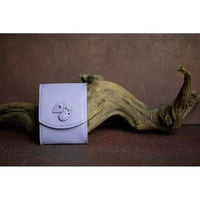 Leather Box Coin Case / Reon Icon Design ( Lavender )