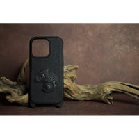 Leather Work Shoulder Hook iPhone Case / Reon Icon Design ( 88 Colors )