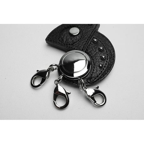 Leather Rotary 3 Pieces Key Holder / Reon Icon Design ( 88 Colors )