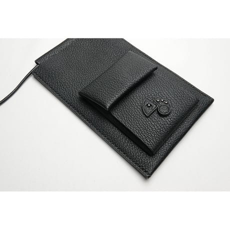 Leather Hanging Smartphone Wallet Pouch / Reon Icon Design ( 88 Colors )