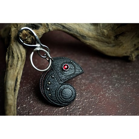Leather Key Holder ( Small ) / Reon Icon Design ( NIGHTMARE・柩 Model )