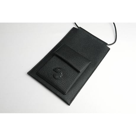 Leather Hanging Smartphone Wallet Pouch / Reon Icon Design ( 88 Colors )