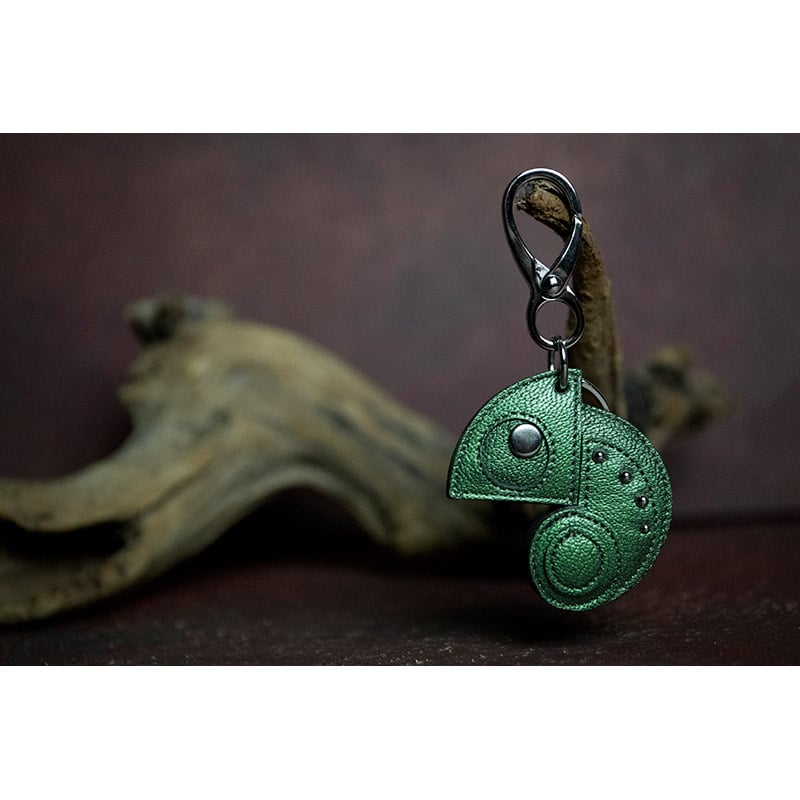 Leather Key Holder ( Small ) / Reon Icon Design