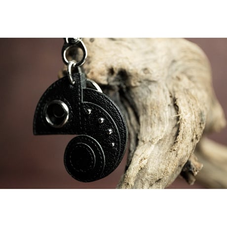 Leather Key Holder ( Small ) / Reon Icon Design ( Monkey Flip Model )