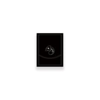 Fold in Three Wallet / Reon Icon Design ( Black )