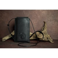 Leather Hanging Smartphone Pouch / Reon Icon Design ( 88 Colors )