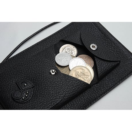 Leather Hanging Smartphone Wallet Pouch / Reon Icon Design ( 88 Colors )