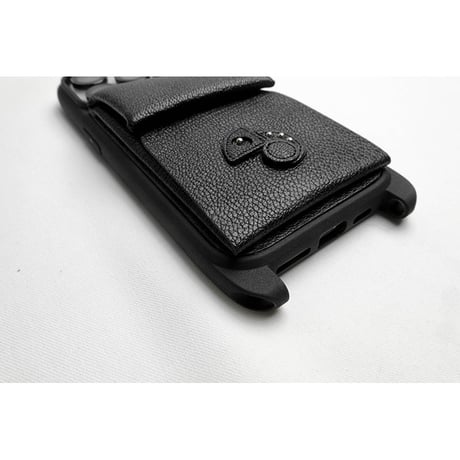 Leather Wallet function Shoulder Hook iPhone Case / Reon Icon Design ( 88 Colors )