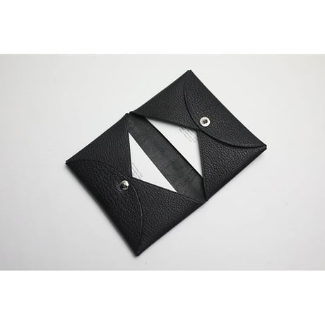 Leather Fold Card Holder / Reon Icon Design ( 88 Colors )